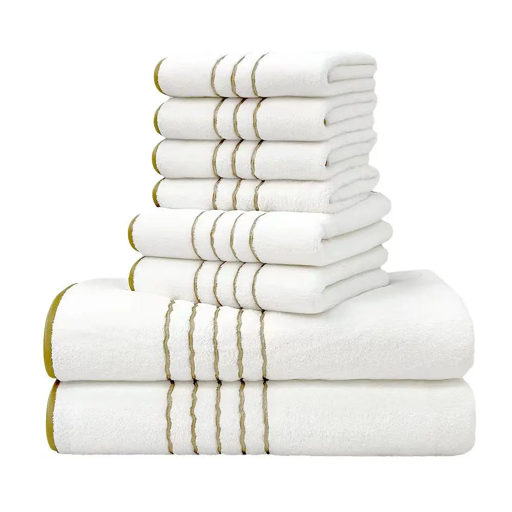 Ensemble 6 serviettes de bain microfibre 2