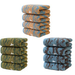 Ensemble de 4 serviettes teintes - Vignette | Serviettes de bain 