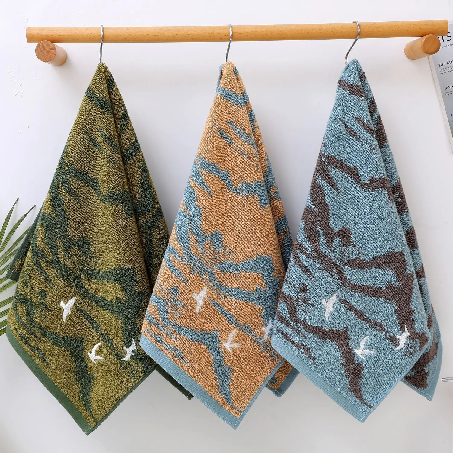 Ensemble de 4 serviettes teintes 2