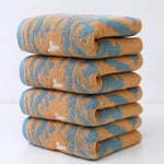 Ensemble de 4 serviettes teintes - Vignette | Serviettes de bain 