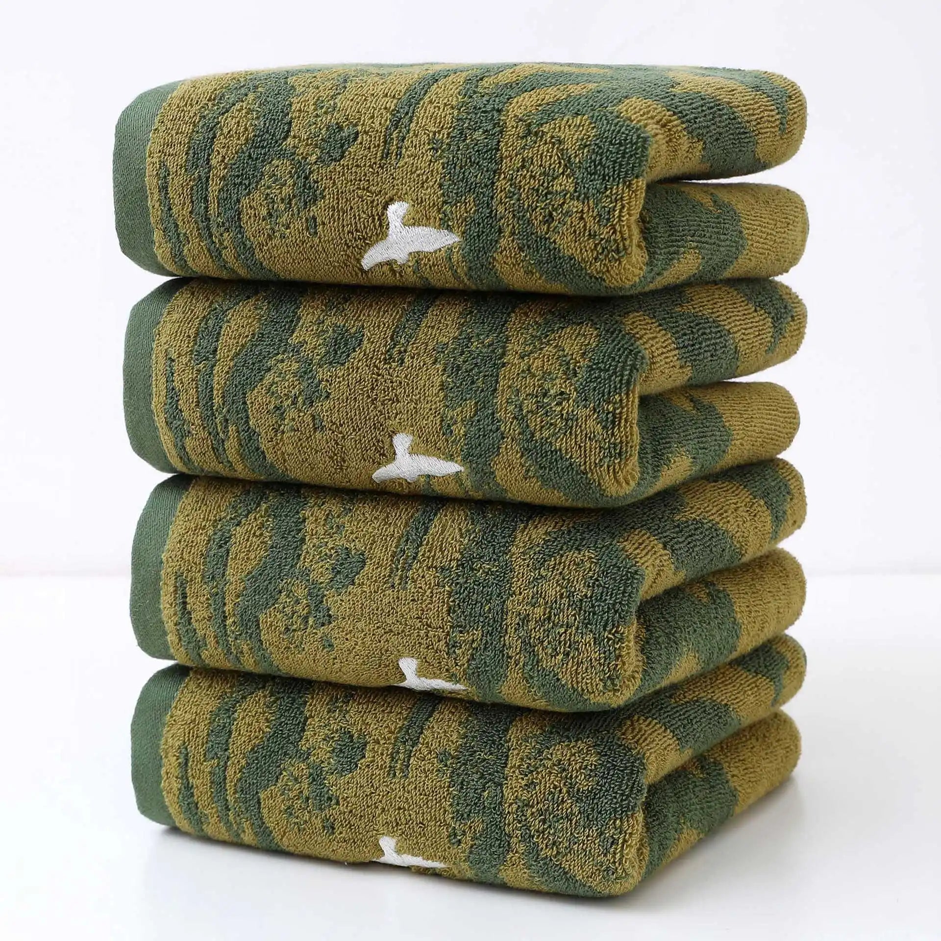 Ensemble de 4 serviettes teintes 4