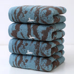 Ensemble de 4 serviettes teintes - Vignette | Serviettes de bain 