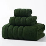 Ensemble de serviettes de bain vertes - Vignette | Serviettes de bain 