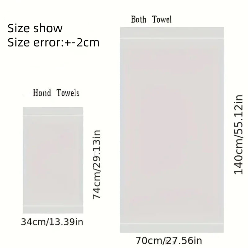 Lot de 2 serviettes de bain 4