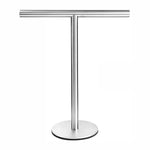 Porte-serviettes acier inox en forme de T - Vignette | Serviettes de bain 