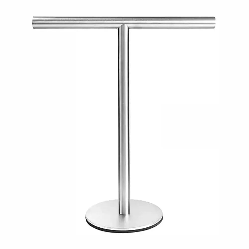 Porte-serviettes acier inox en forme de T 8