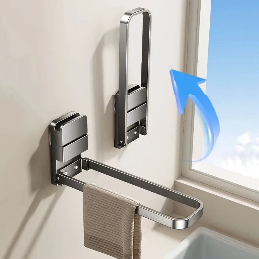 Porte serviette acier rabattable 3