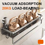 Porte serviette aluminium à étagère - Vignette | Serviettes de bain 