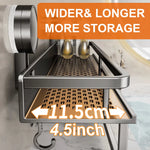 Porte serviette aluminium à étagère - Vignette | Serviettes de bain 