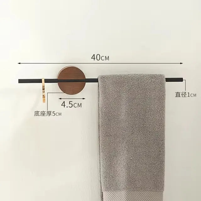 Porte serviette bois de noyer 10