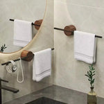 Porte serviette bois de noyer - Vignette | Serviettes de bain 