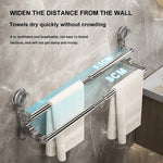 Porte serviette modulable en plastique - Vignette | Serviettes de bain 