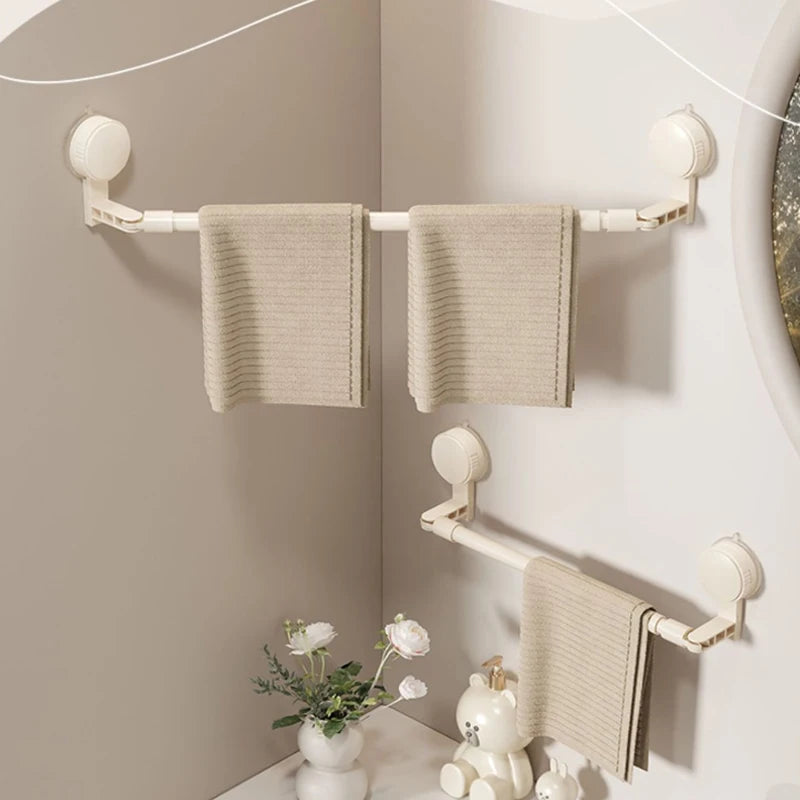 Porte serviette rétractable à ventouse 2