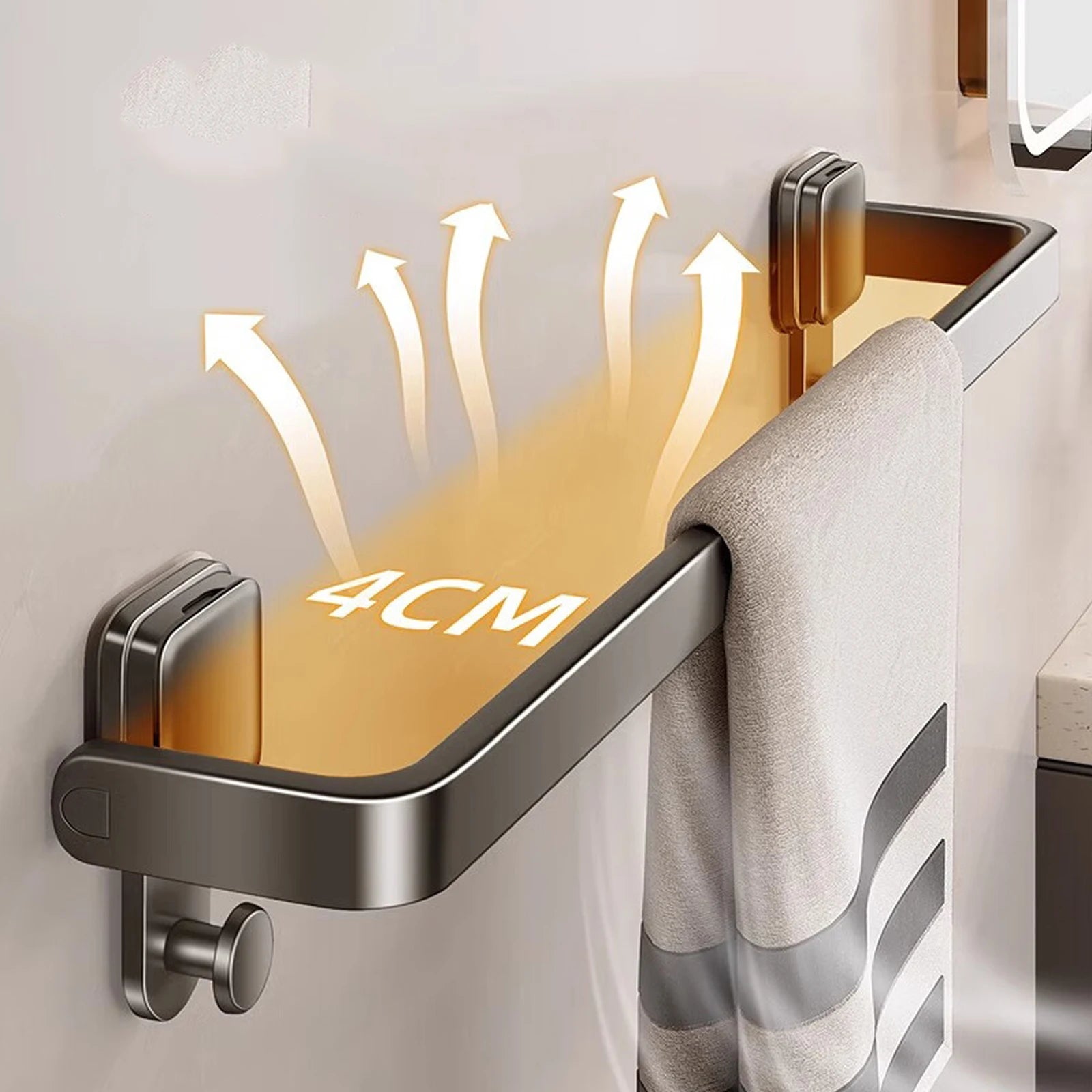 Porte serviette rabattable 2