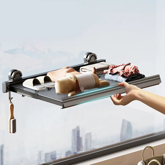 Porte serviette télescopique à ventouse