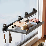 Porte serviette télescopique à ventouse - Vignette | Serviettes de bain 