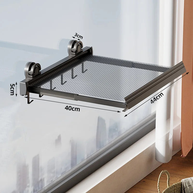 Porte serviette télescopique à ventouse 7