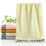 Serviette de bain bambou à rayures - Vignette | Serviettes de bain 