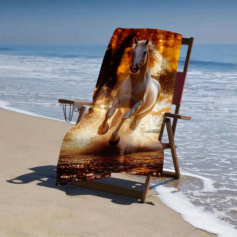 Serviette de bain cheval 3