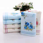 Serviette de bain en coton avec fleurs - Vignette | Serviettes de bain 