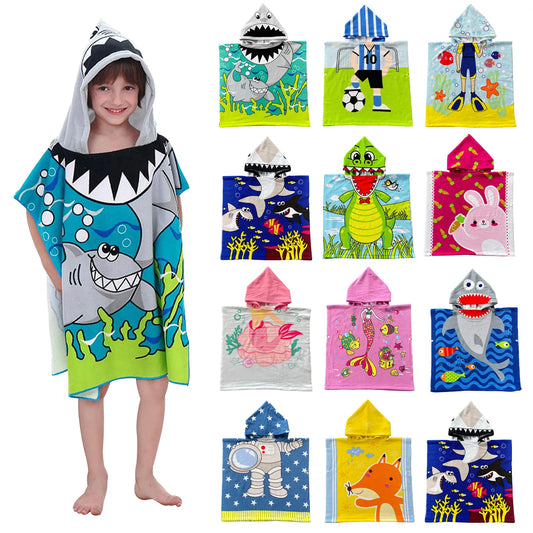 Serviette de bain enfants avec capuche
