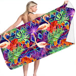 Serviette de bain flamand rose - Vignette | Serviettes de bain 