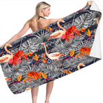 Serviette de bain flamand rose - Vignette | Serviettes de bain 