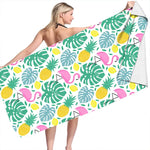 Serviette de bain flamand rose - Vignette | Serviettes de bain 