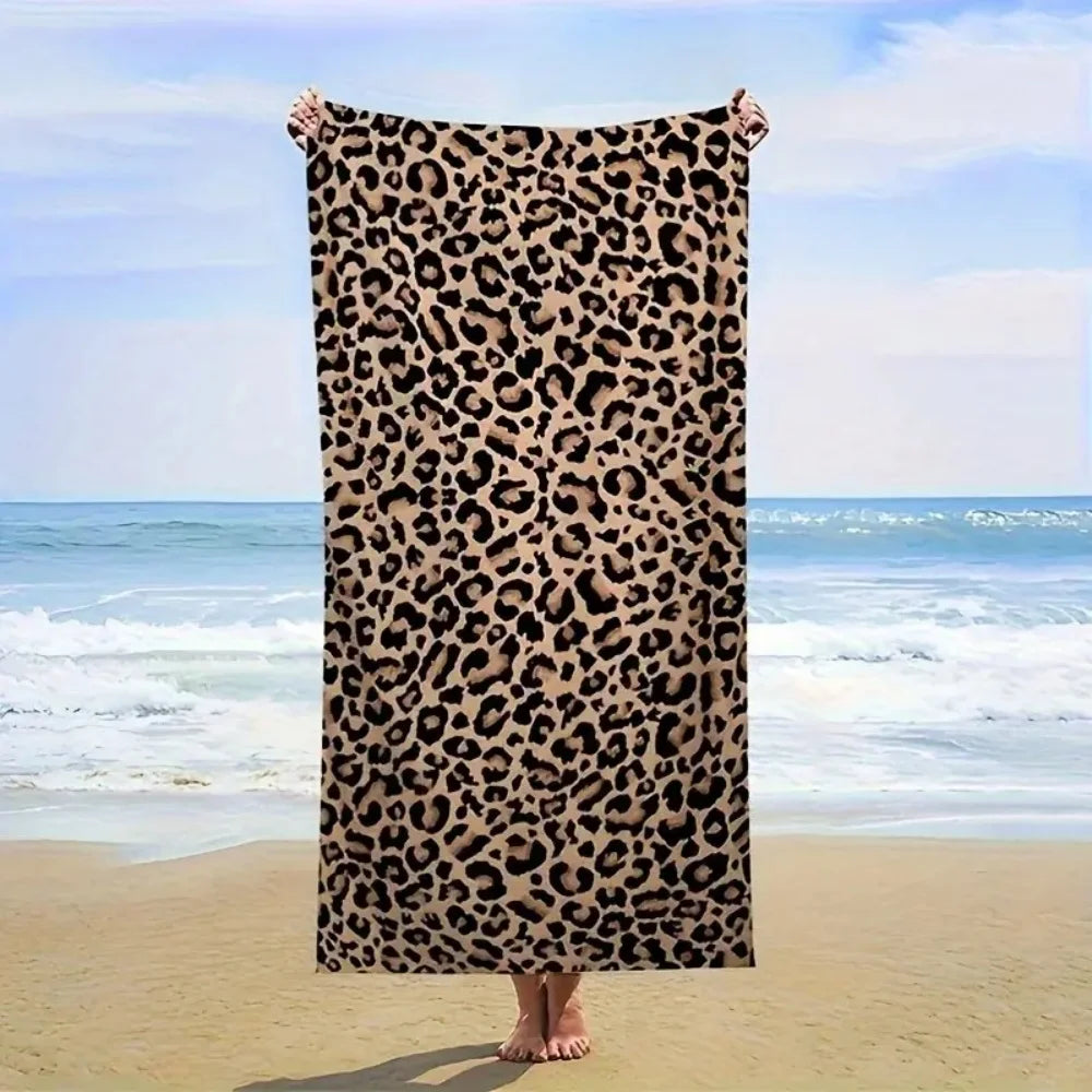 Serviette de bain léopard 8