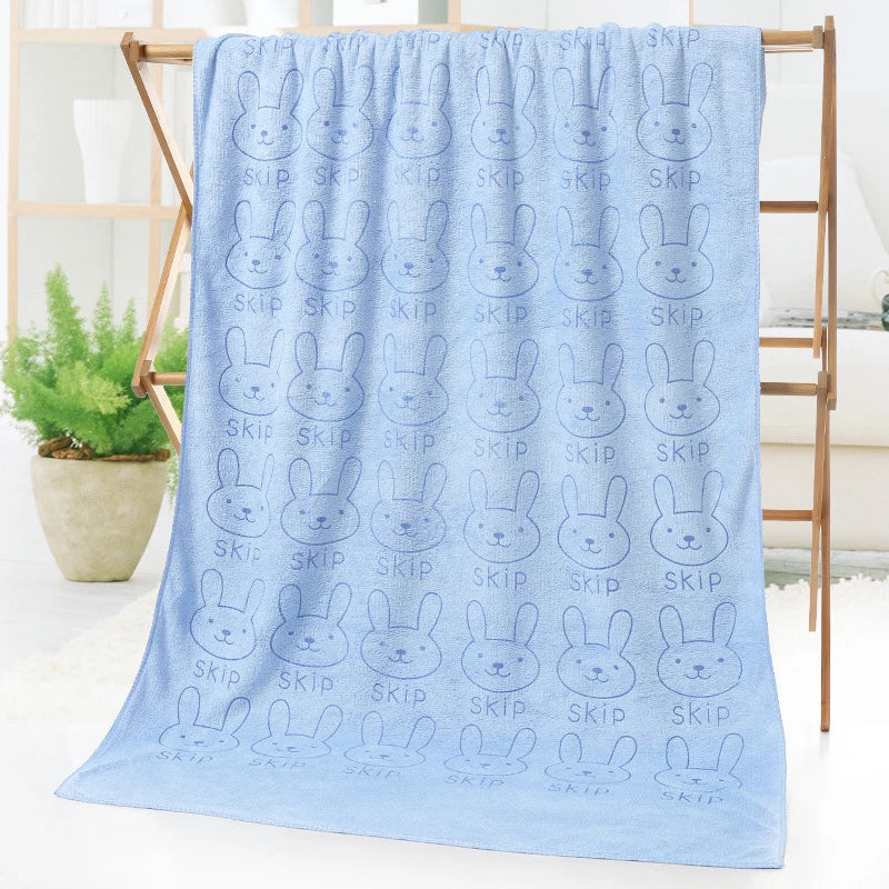 Serviette de bain lapin mignon 8