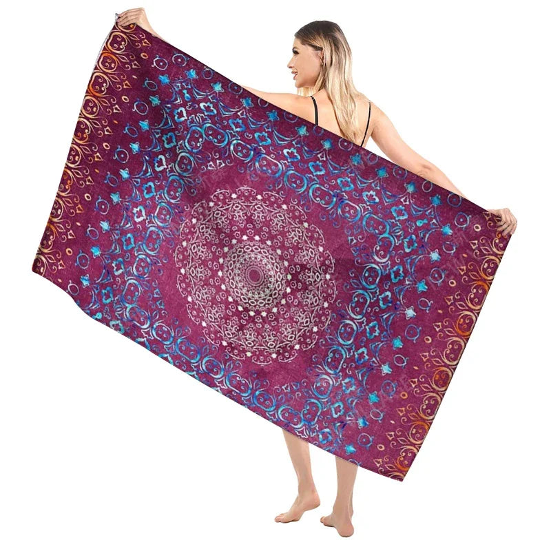 Serviette de bain mandala 8