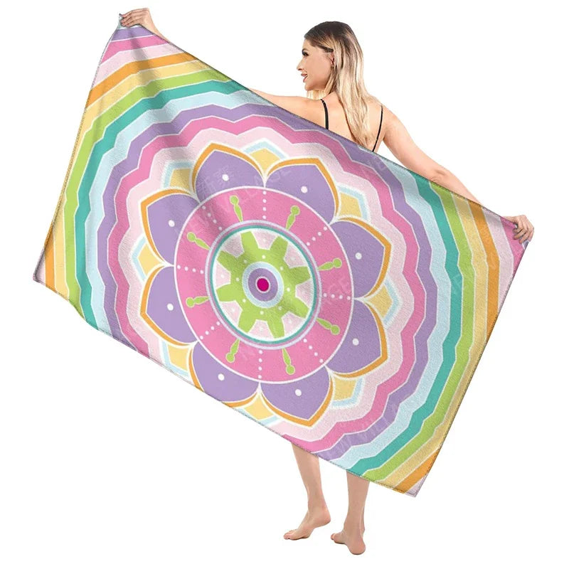 Serviette de bain mandala 9