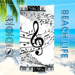 Serviette de bain musique - Vignette | Serviettes de bain 