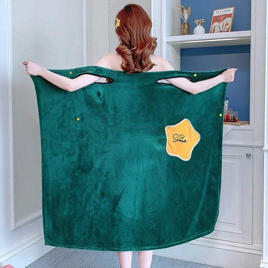 Serviette de bain peignoir