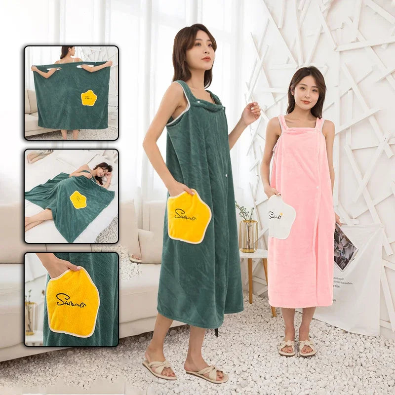 Serviette de bain peignoir 2