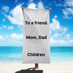 Serviette de bain personnalisée - Vignette | Serviettes de bain 