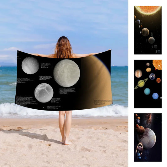 Serviette de bain système solaire