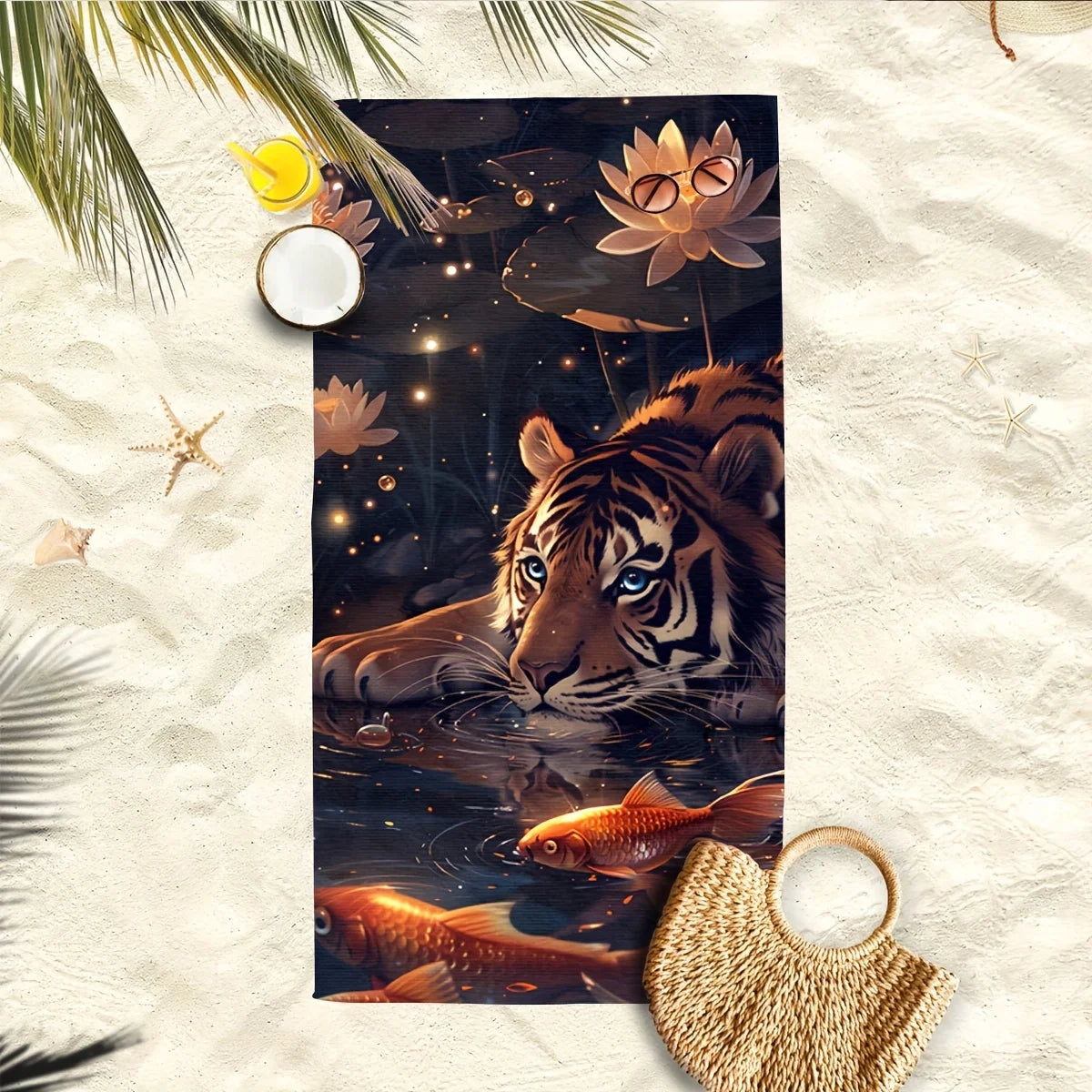 Serviette de bain tigre 3