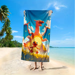 Serviette de plage Draco feu - Vignette | Serviettes de bain 