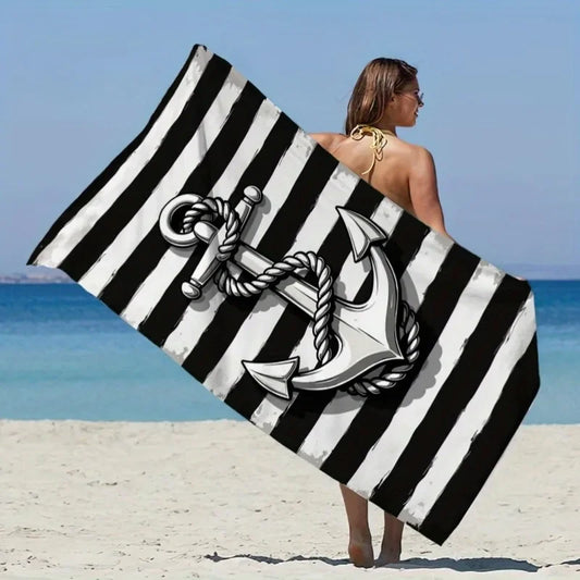 Serviette de plage ancre