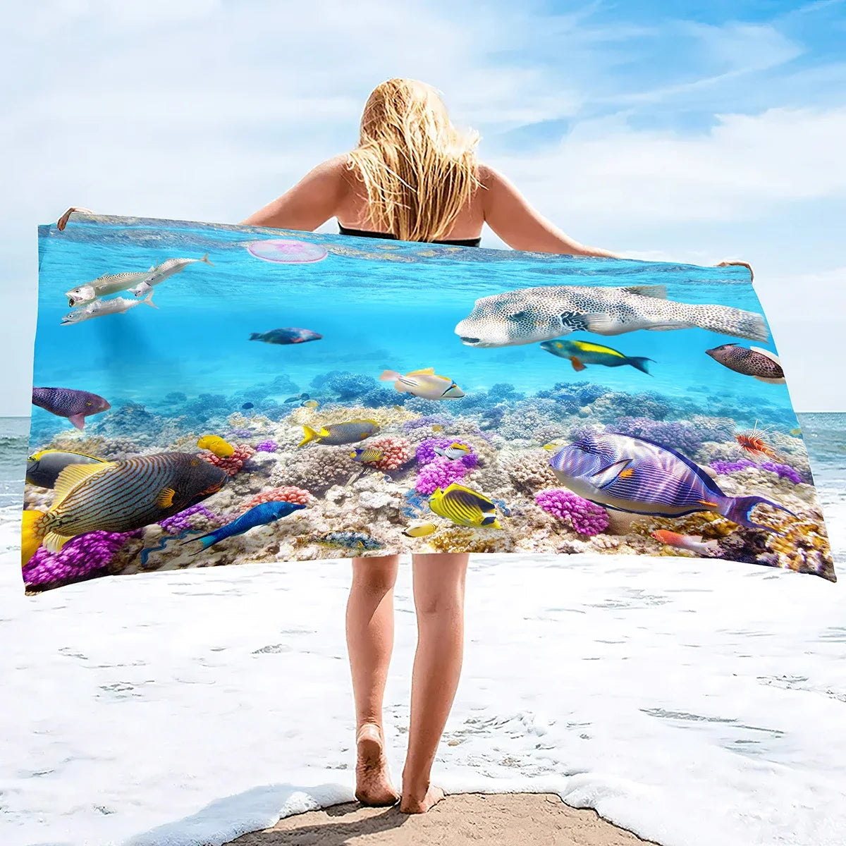  Serviette de plage aquarium 11