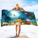 Serviette de plage aquarium - Vignette | Serviettes de bain 