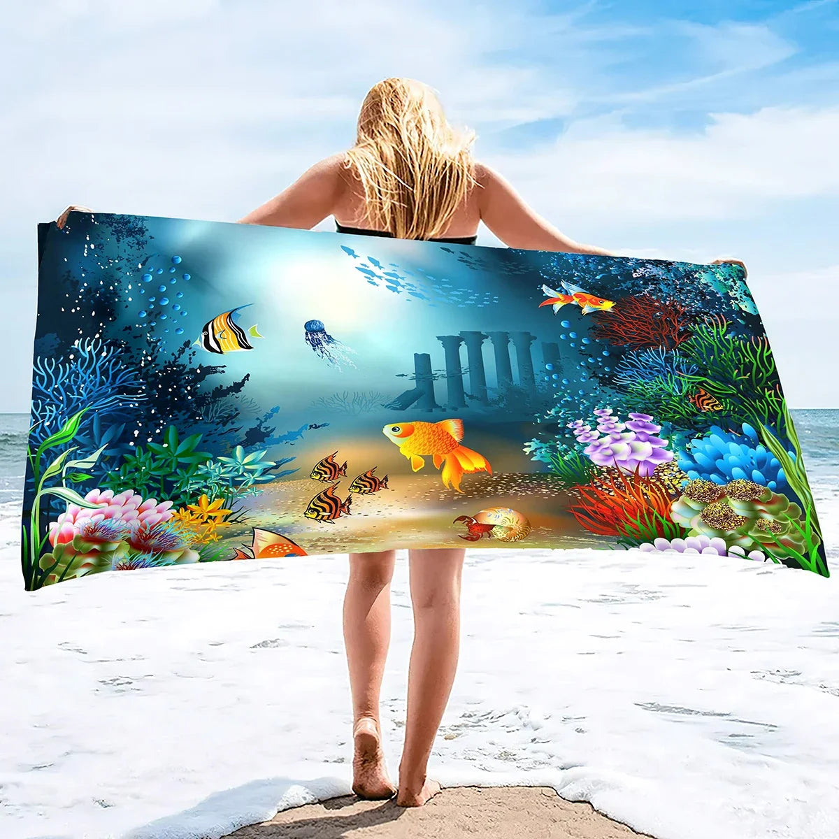  Serviette de plage aquarium 13