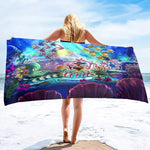 Serviette de plage aquarium - Vignette | Serviettes de bain 