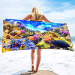 Serviette de plage aquarium - Vignette | Serviettes de bain 