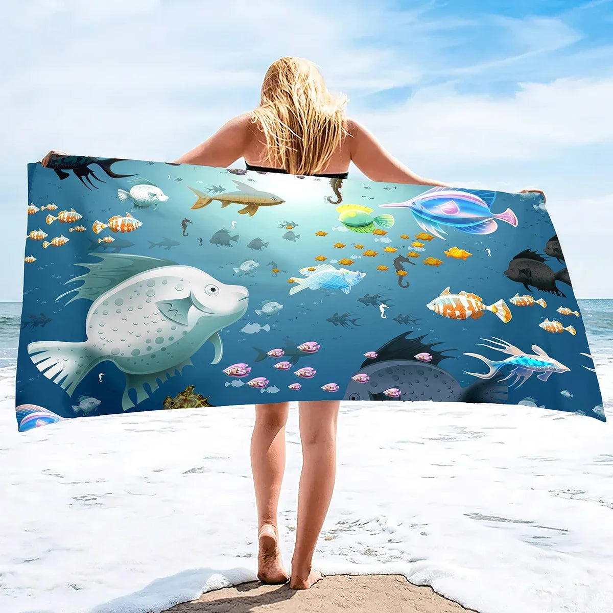  Serviette de plage aquarium 4