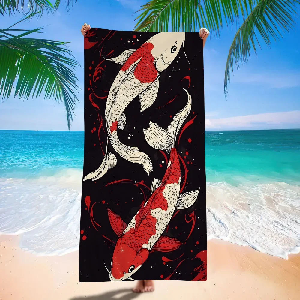 Serviette de plage carpes 11