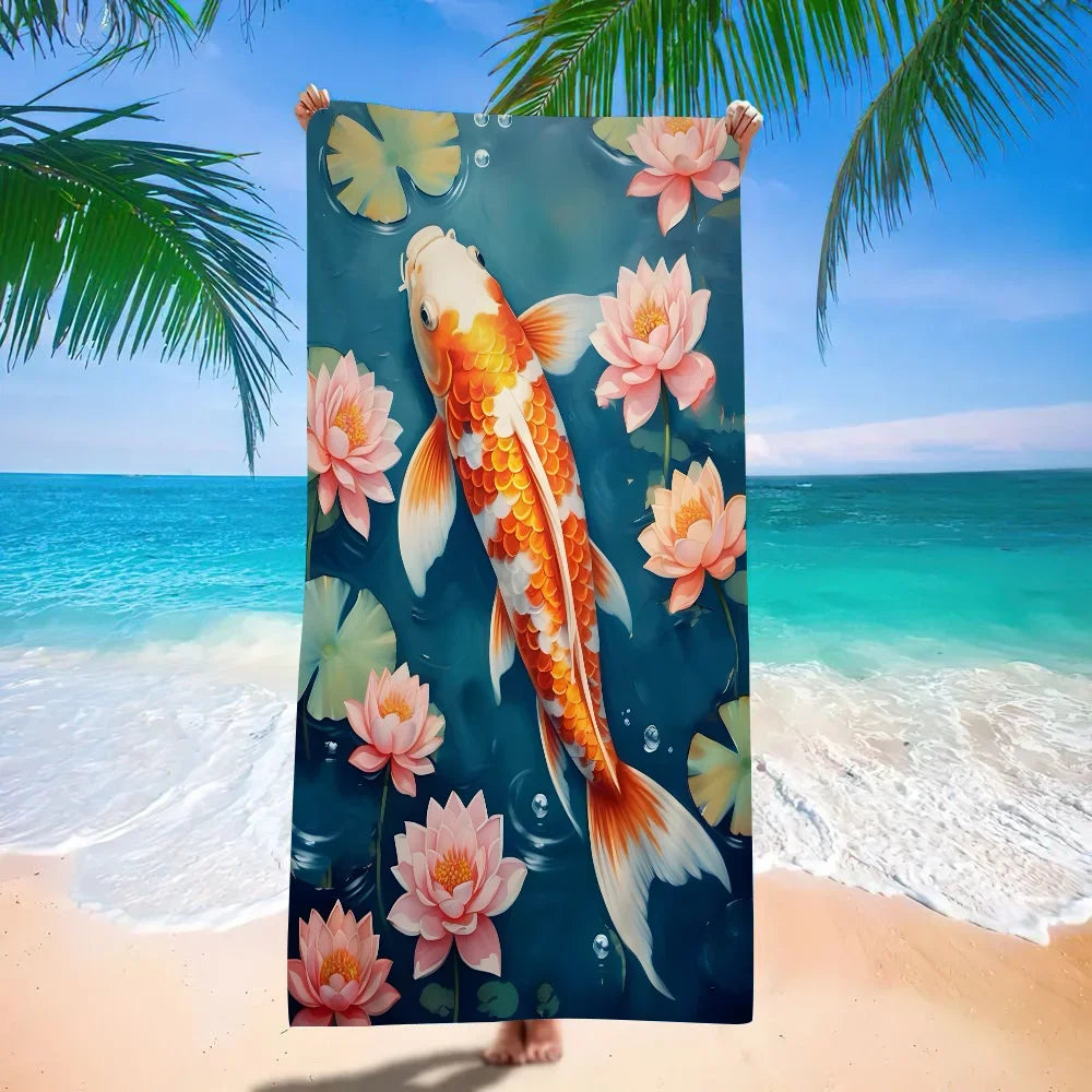 Serviette de plage carpes 12