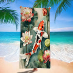 Serviette de plage carpes - Vignette | Serviettes de bain 