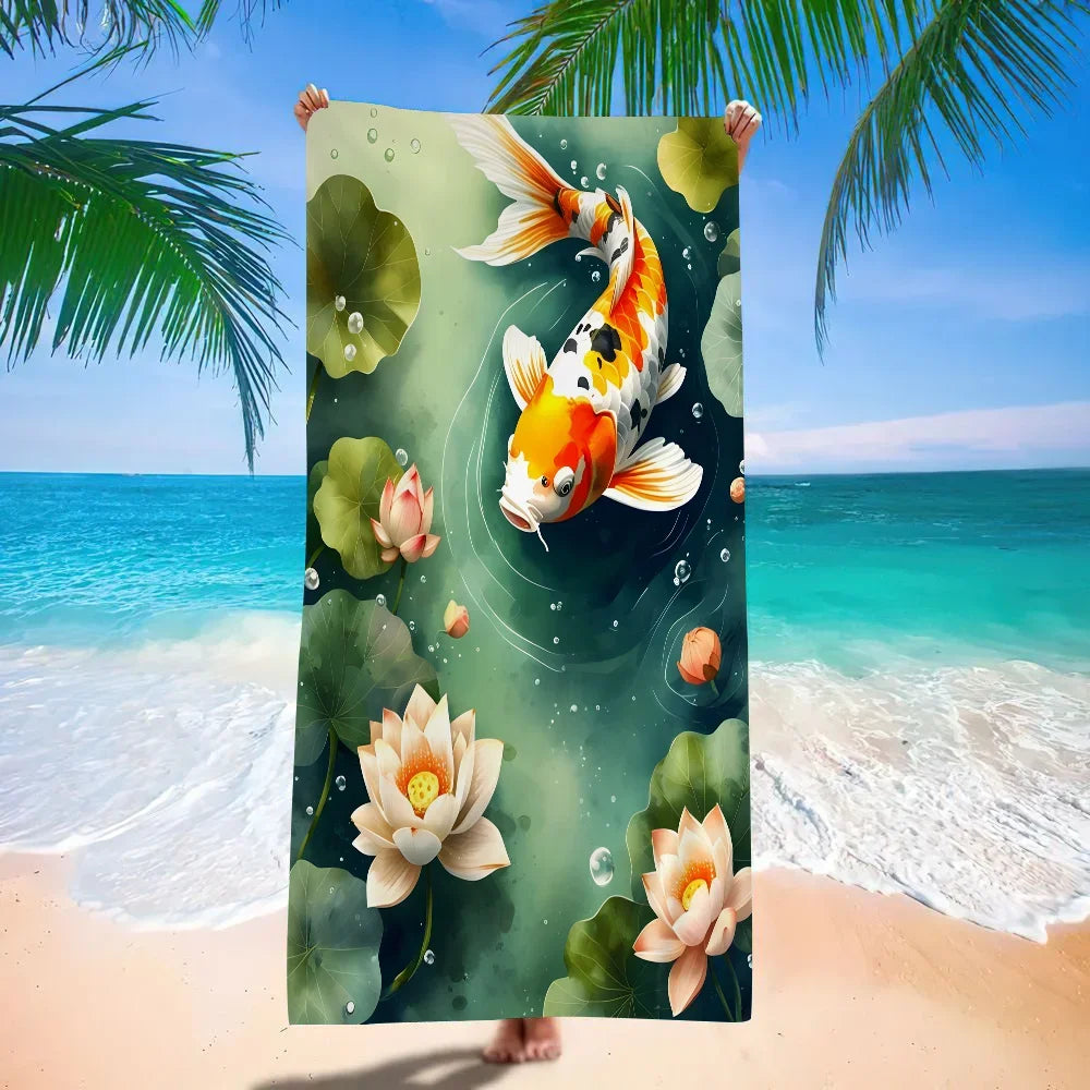 Serviette de plage carpes 15